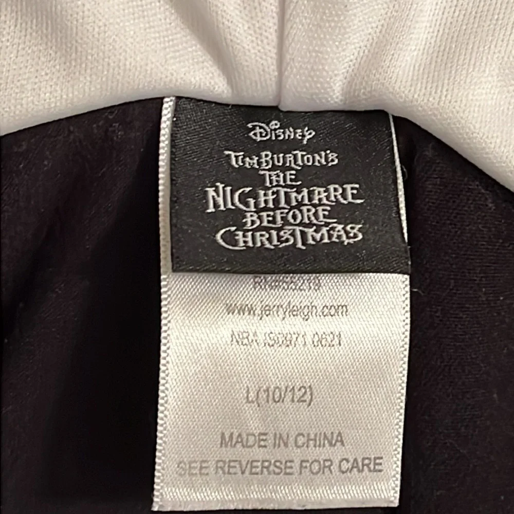 Disney Nightmare Before Christmas Costume, FREE doll, size 10/12 - Picture 5 of 10